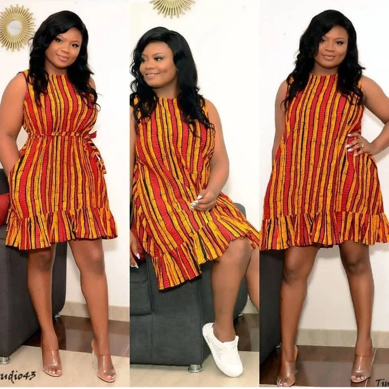 Pero African print dress