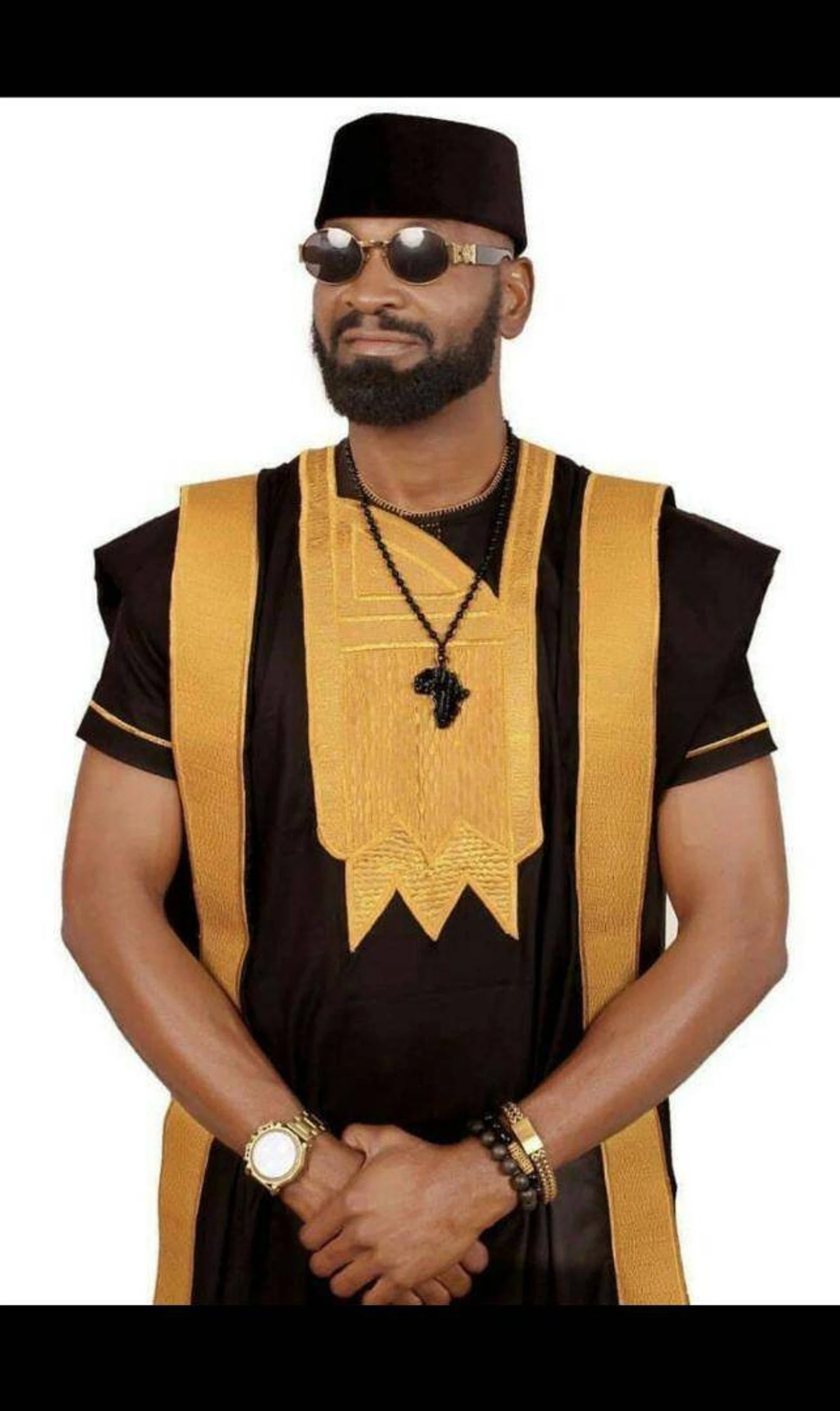 Kunmi African men Agbada
