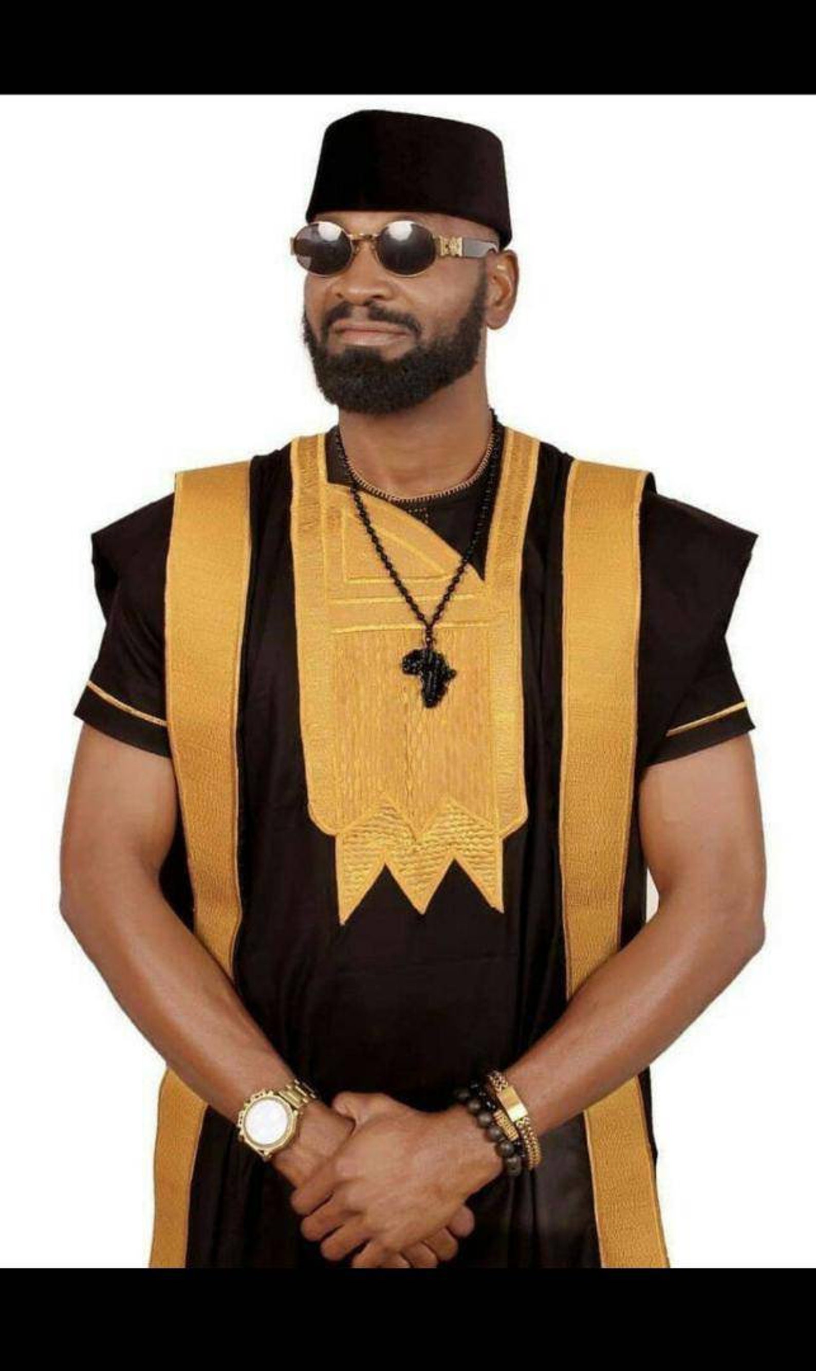 Kunmi African men Agbada