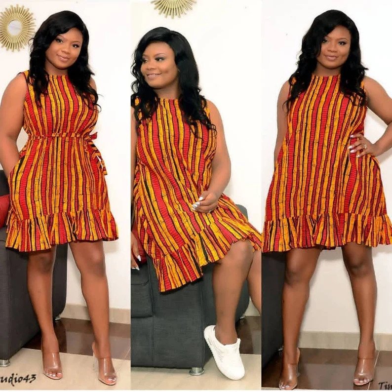 Pero African print dress