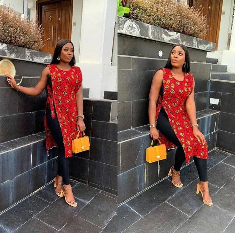 Iyin African print dress